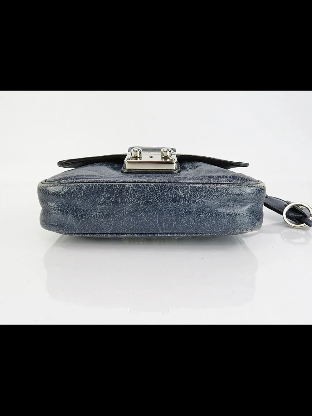 Miu Miu Navy Leather Crossbody Bag